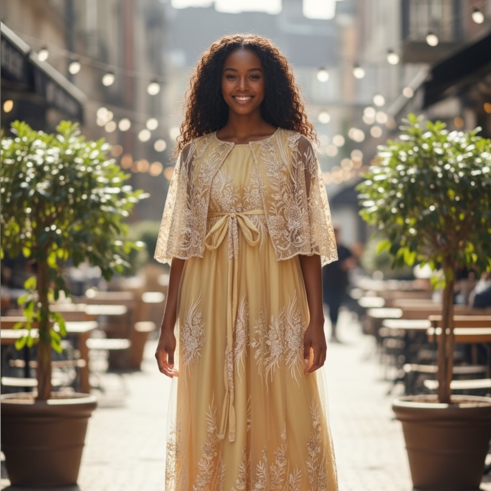 Gold gown